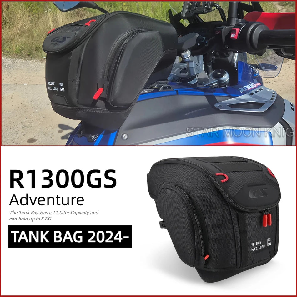 BMW R 1300 GS Περιπετειώδης Τσάντα Ρεζερβουάρ Αδιάβροχη 12L Αποσκευές Εργαλεία Σακίδιο με Κάλυμμα Βροχής