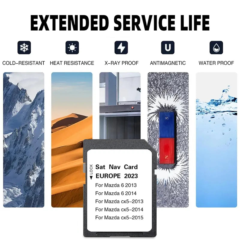 Latest Sat Navi SD Card 2024 Mazda 6 CX-5 &ndash; GPS Map Update