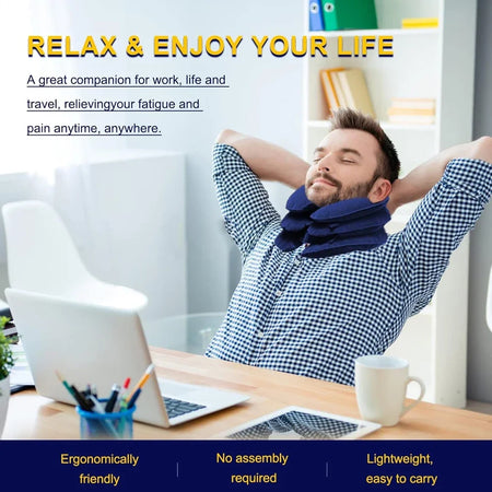Neck Support Cushion &ndash; Inflatable Cervical Traction for Pain Relief
