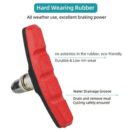 Deemount V-Brake Pads &ndash; All-Weather Performance and Low Noise