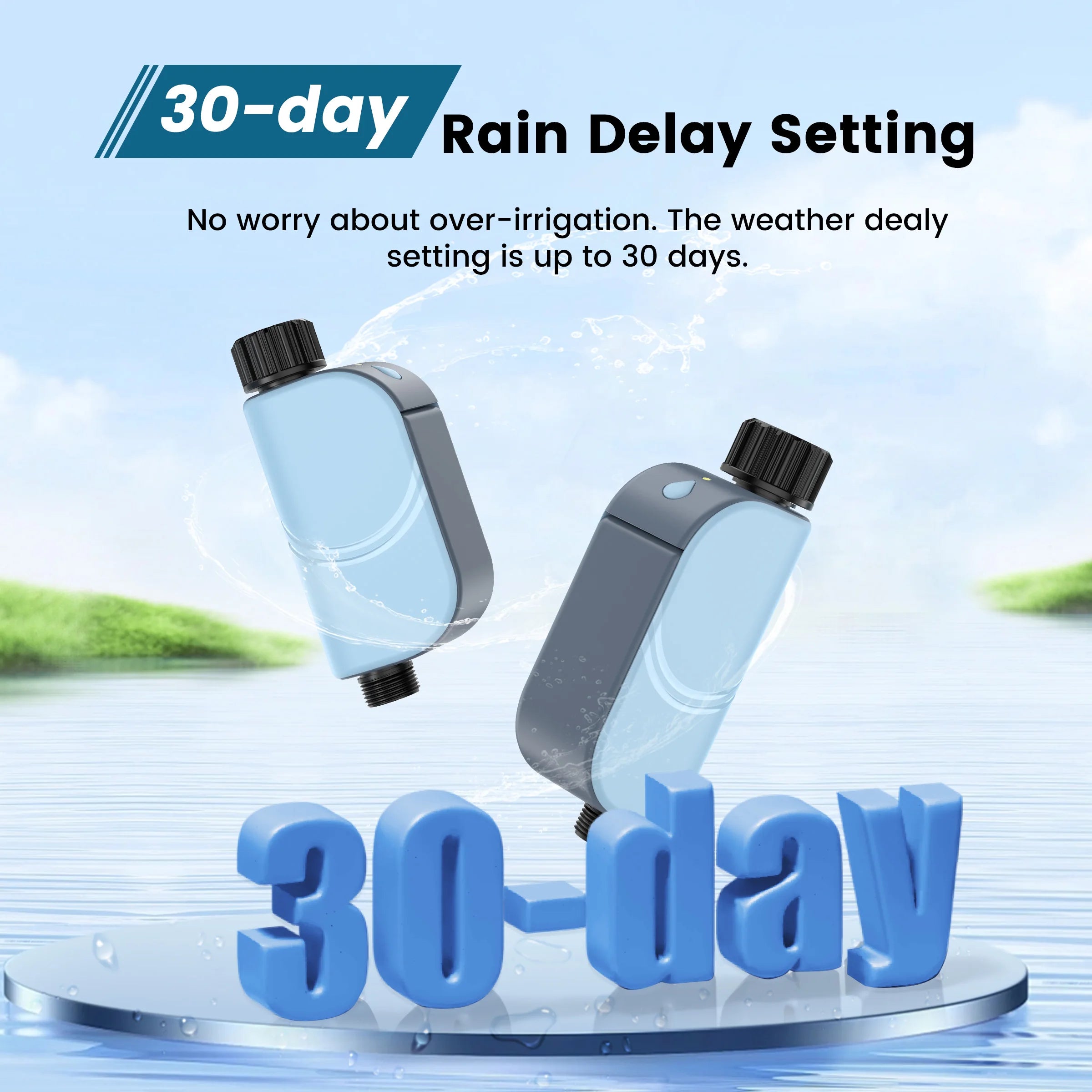 GIRIER WiFi Smart Water Timer - Programmable Sprinkler Controller for Efficient Garden Irrigation