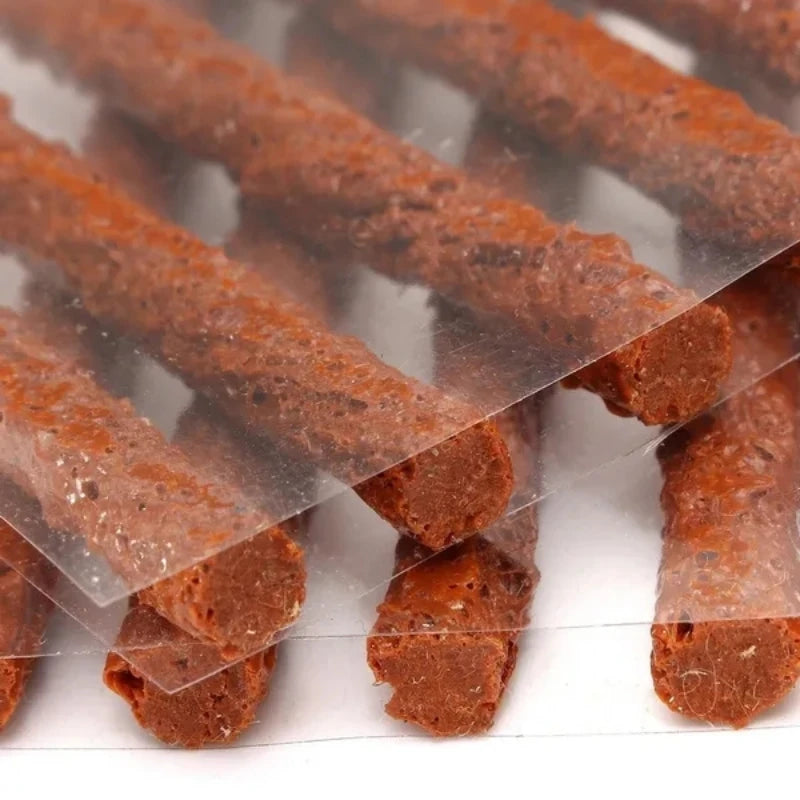 Car Tire Repair Tool Kit - Tubeless Tyre Puncture Plug Set for Motorcycles &amp; Trucks