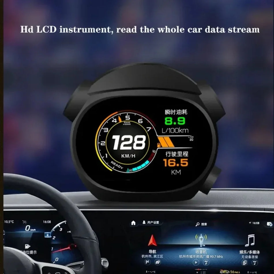 HUD Head-Up Display for Universal Car Gauge K10, OBD LCD Panel