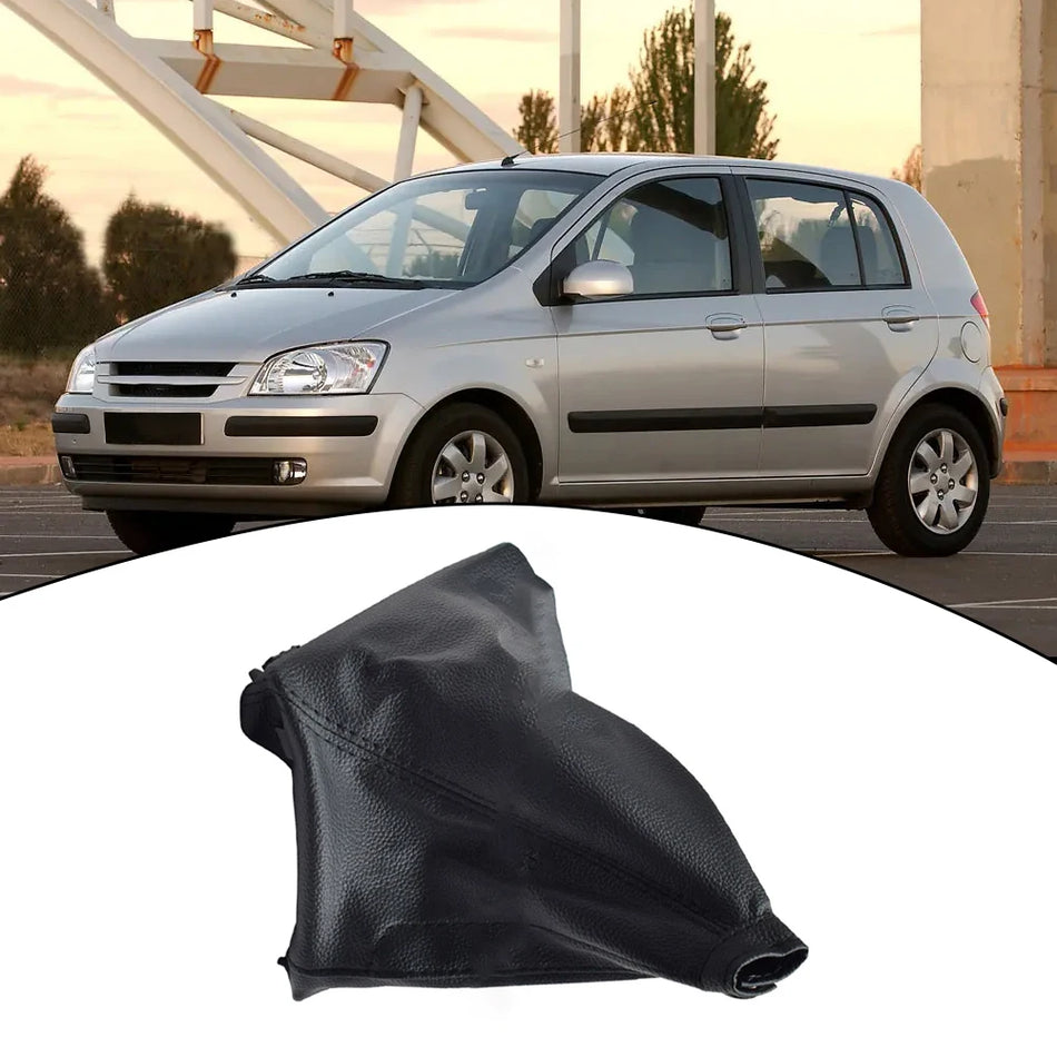Kryt řadicí páky z kůže a manžeta pro Hyundai Getz PU kůže šitý úchop