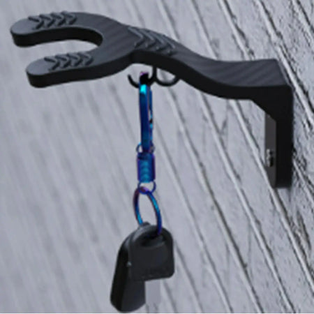 Kitchen Cabinet Shelf Wall Mount Hooks Motorcycle Helmet Hook Racks Helmet Display Hanger Stand Wall-Mounted Storage Holder by InterCyprus Trading Ltd