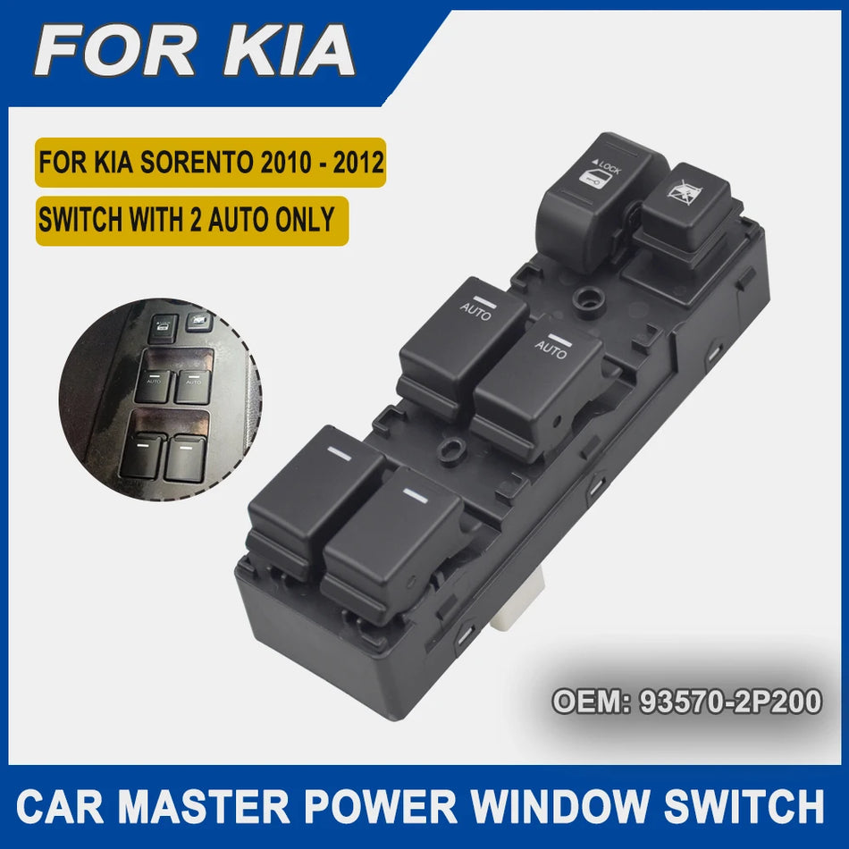 Spínač předního levého okna s ABS pro Kia Sorento 2010 2011 2012