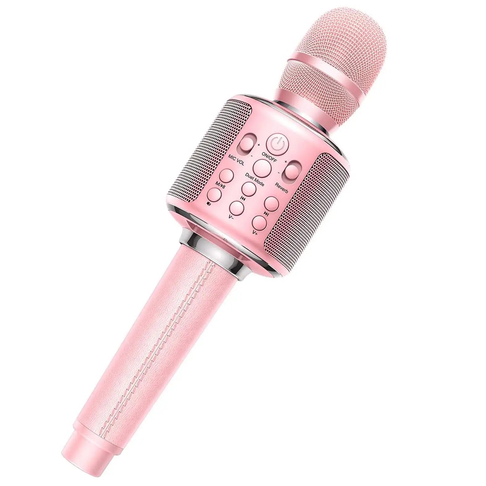 GOODaaa Karaoke Microphone &ndash; Bluetooth Duet Recording Pink / CHINA