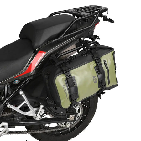 Rhinowalk Motorcycle Back Seat Bag 100% Waterproof Dry Cycling Backpack Tail Bag 8L/15L/30L For Long Distance Saddle Pack 1 PC by InterCyprus Trading Ltd