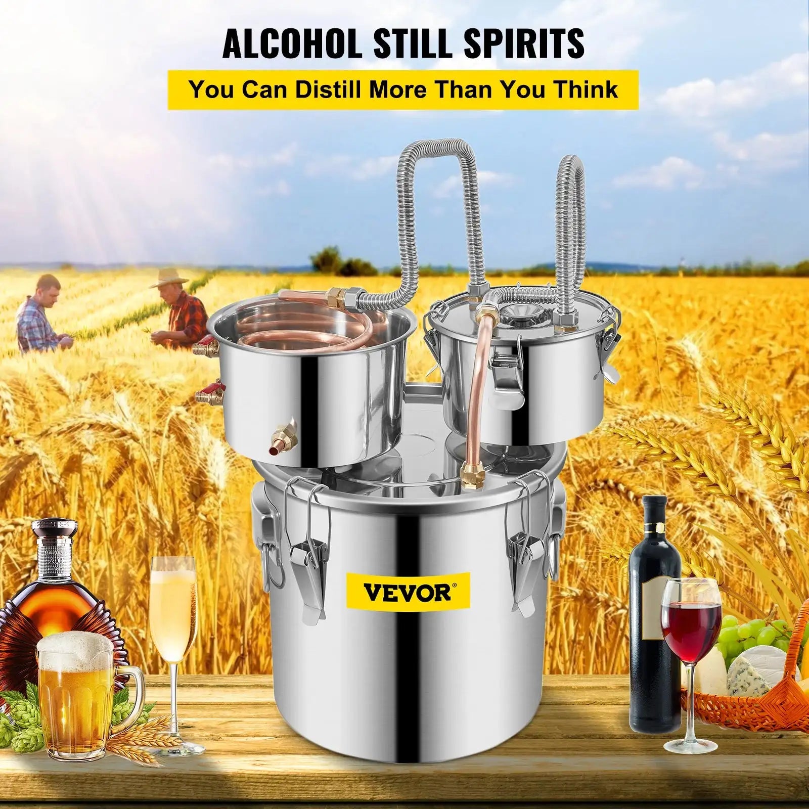 50L Alcohol Distiller Moonshine Stainless Steel