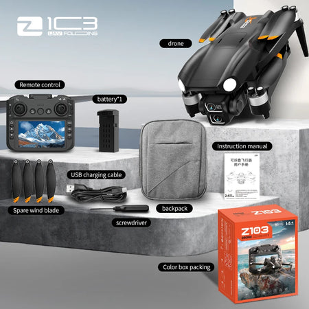 NEW Original Z103 Drone - 8K HD GPS Aerial Camera Pro Z103-Black-NO OAS