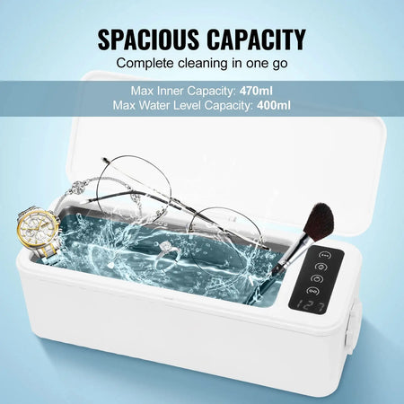 Ultrasonic Cleaner 200/450/650ml Portable Timer