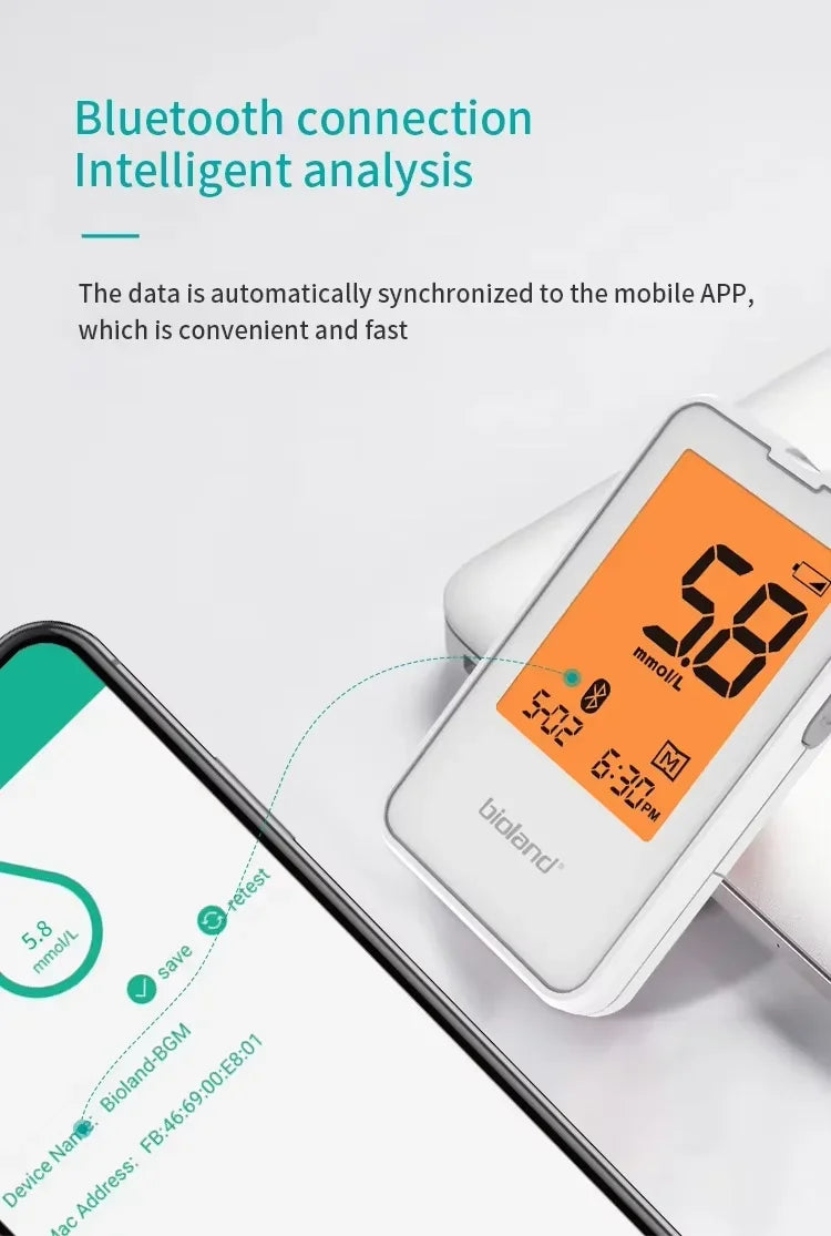 G-427B Glucometer &ndash; Bluetooth Portable Blood Sugar Monitor