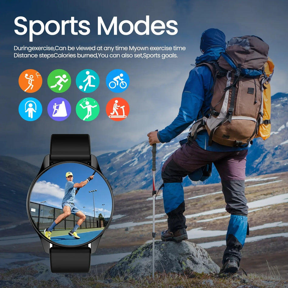 Smartwatch with Calling, Health Tracking, Sports Modes, Music