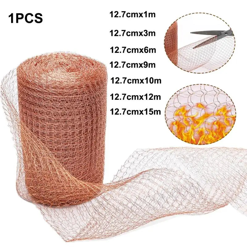 Copper Wire Mesh for Signal Shielding, Pest Control &amp; Garden Decor