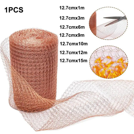 Copper Wire Mesh for Signal Shielding, Pest Control &amp; Garden Decor