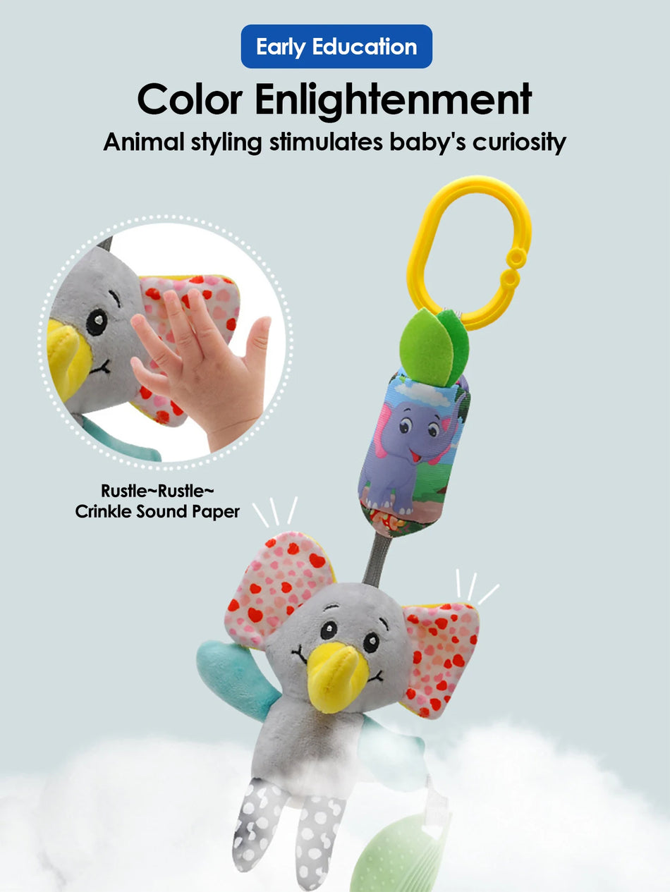 Jucărie Pandantiv din Ratan Moale pentru Cărucior de Bebeluş Nou-născut, Sensorială