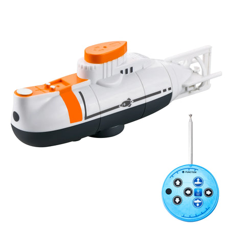 Mini RC Submarine &ndash; Waterproof Diving Fun for Kids WHITE