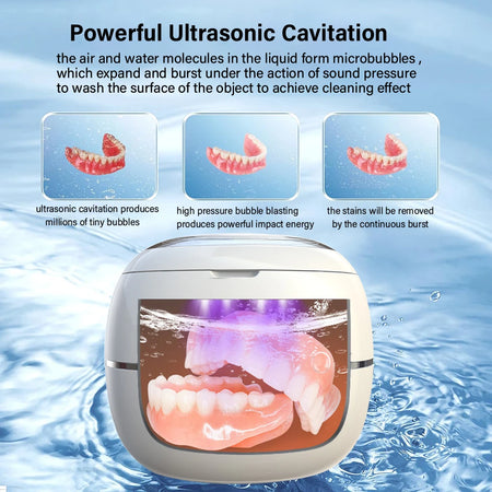 Ultrasonic Cleaner For Dentures &ndash; UV Light Cleaning Bath