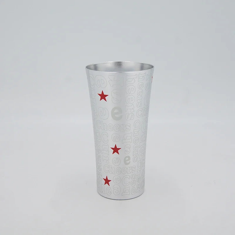 Color Changing Aluminum Beer Cup - Hammered Travel Mug