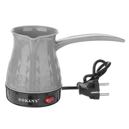 HAOYUNMA Electric 500W Stainless Steel 500ml Mocha Pot Grey