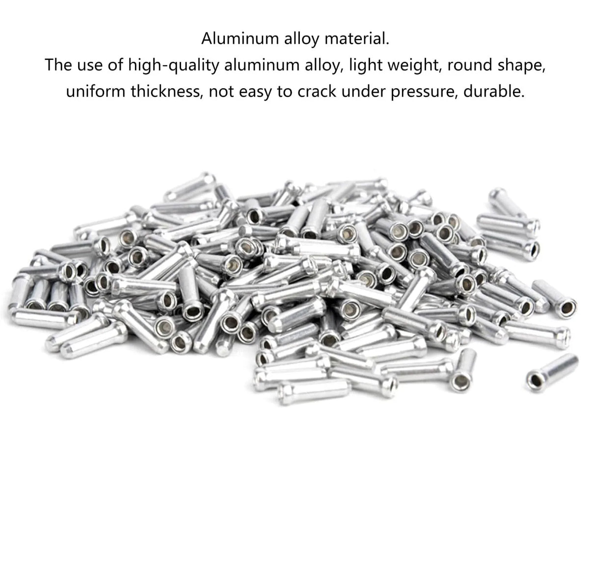 Aluminum Alloy MTB Bike Brake Cable Tips &ndash; Durable Lightweight Crimps