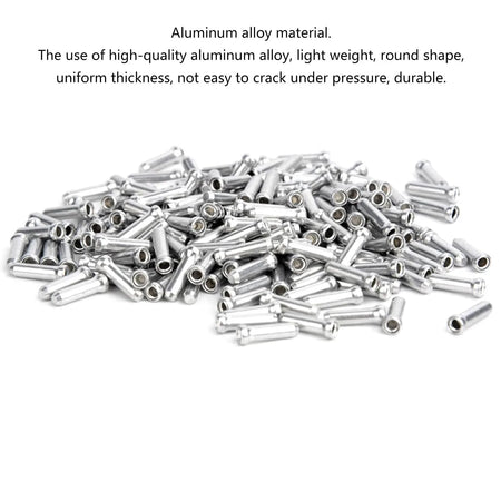 Aluminum Alloy MTB Bike Brake Cable Tips &ndash; Durable Lightweight Crimps