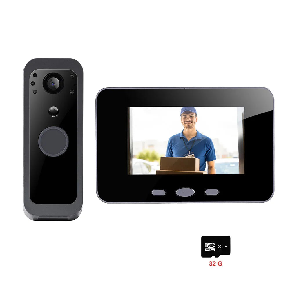 Tuya Wireless Doorbell Outdoor 5 Inch Screen &ndash; PIR Motion add 32GB card / 400VK