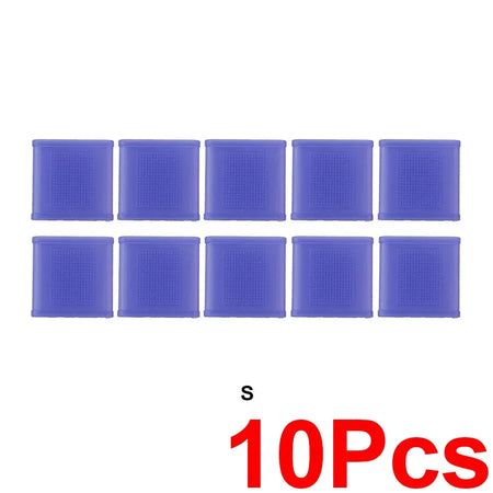 10Pcs Sports Finger Sleeves &ndash; Medical-Certified Silicone Protection Blue-S-10Pcs / CHINA