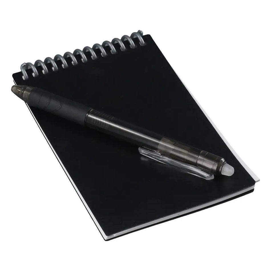 Smart Notebook Work Black Reusable Notepad | Eco-Friendly &amp; Portable Writing Pad
