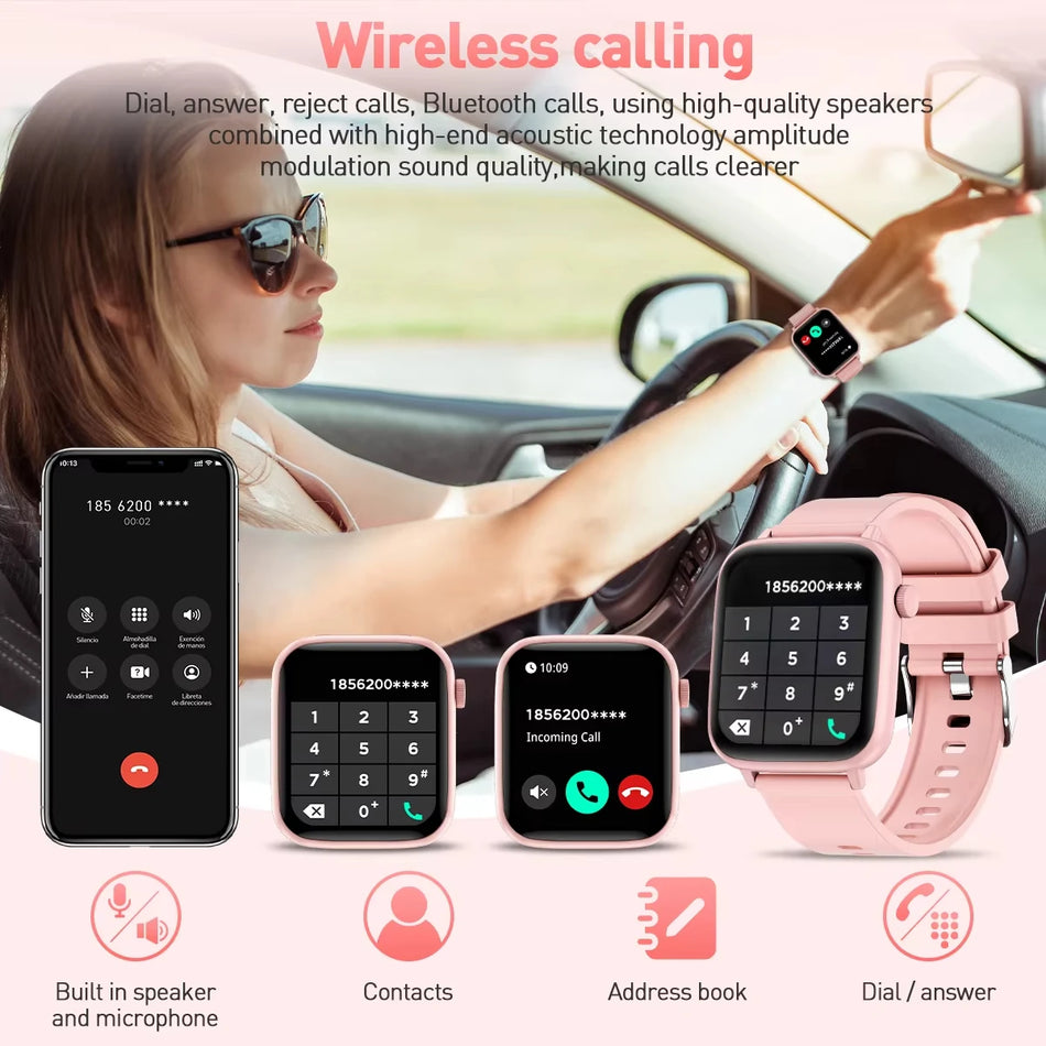 Laxasfit 1.83 дюйма Умные Часы IP68 Водонепроницаемые Bluetooth