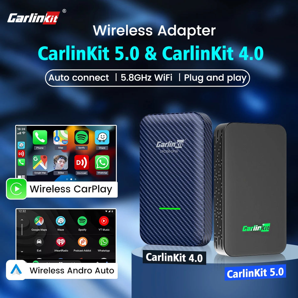 CarlinKit 5.0 &amp; 4.0 &ndash; Wireless CarPlay and Android Auto Adaptor