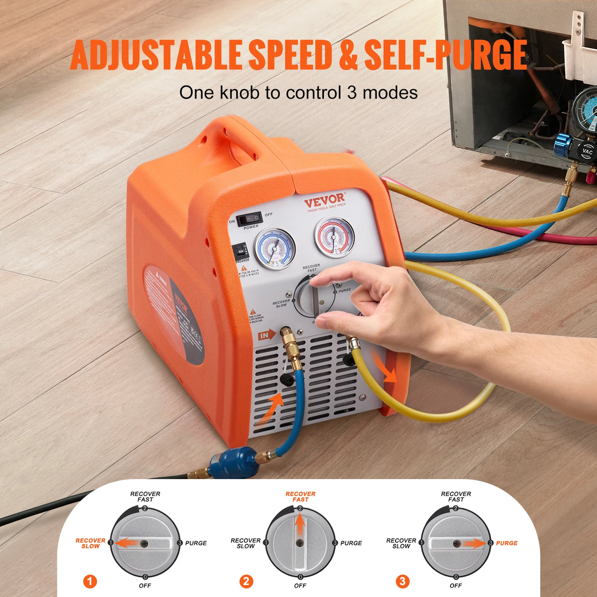 SucceBuy Portable Refrigerant Recovery Machine &ndash; Efficient