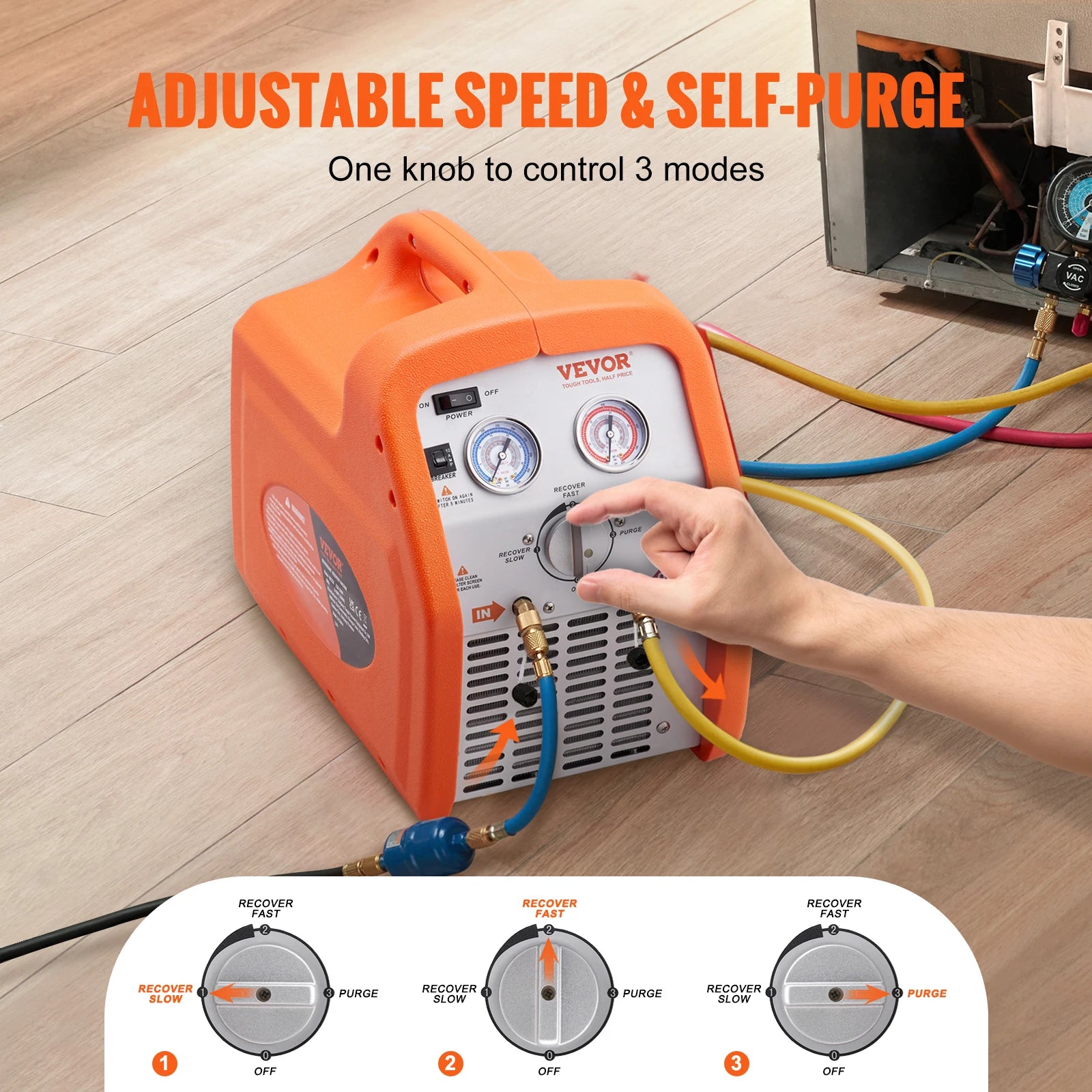 SucceBuy Portable Refrigerant Recovery Machine &ndash; Efficient