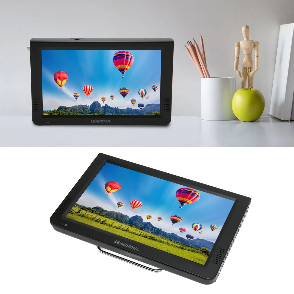 Portable 10 Inch ATSC Digital TV for Car &amp; Outdoor - Rechargeable