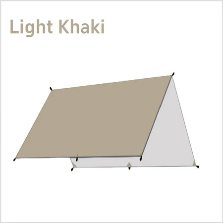 OEIN Waterproof Sunshade Canopy &ndash; Lightweight UV Protection Light Khaki / 3*4M