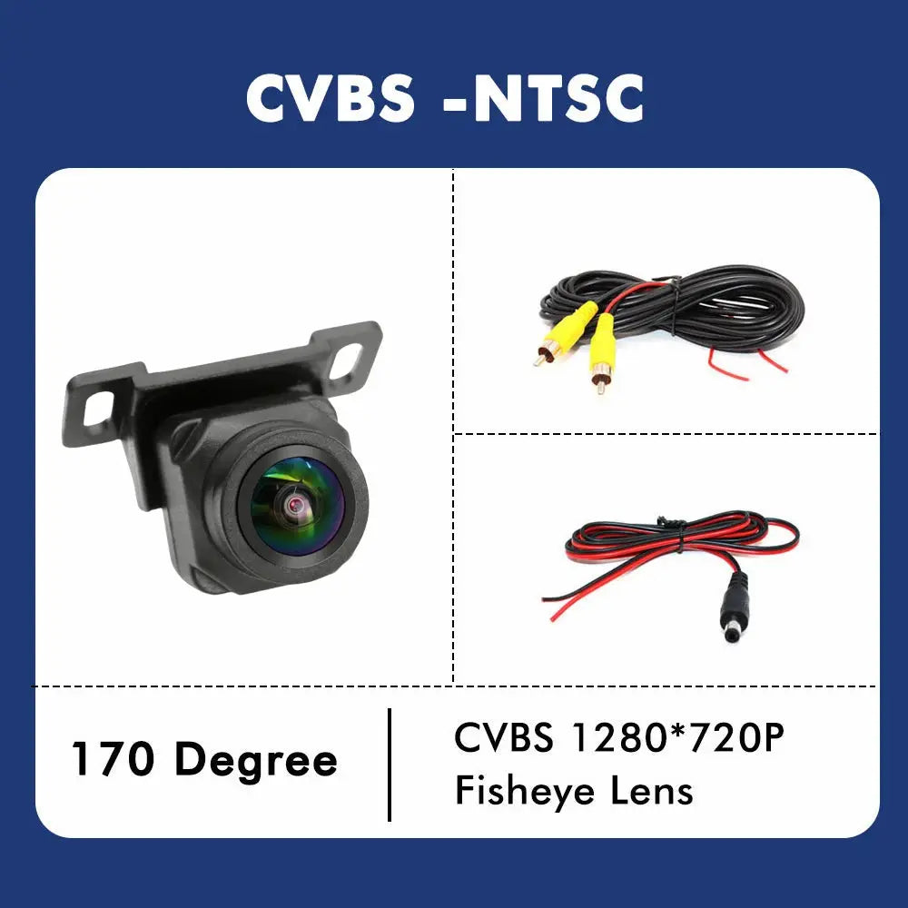 SMARTOUR AHD 1080P CCD CVBS 180 Degrees Fisheye Lens Car Front/Rear View Camera Starlight Night Vision Vehicle Reverse Camera by InterCyprus Trading Ltd