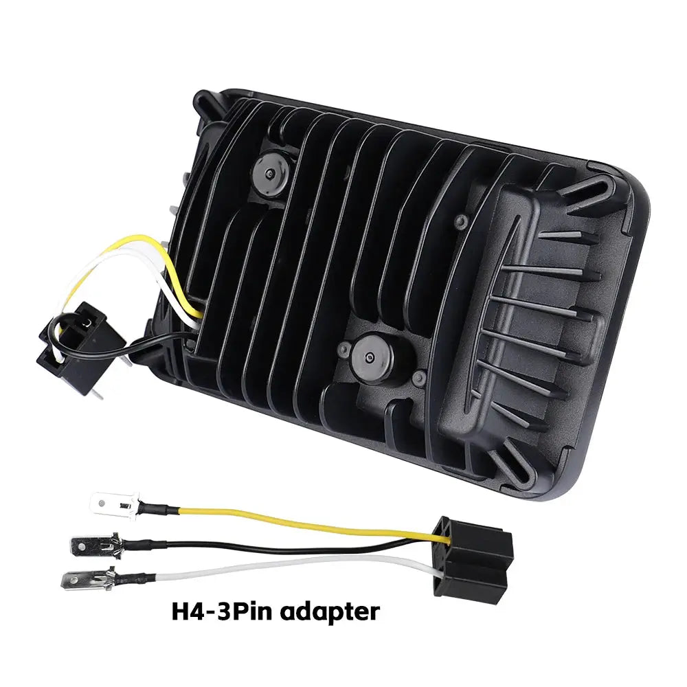 1 pcs LED Headlight Hi/Low Beam 4X6" Light for Freightliner Classic, International 9300 H4651 H4652 H4656 H4666 H6545 by InterCyprus Trading Ltd