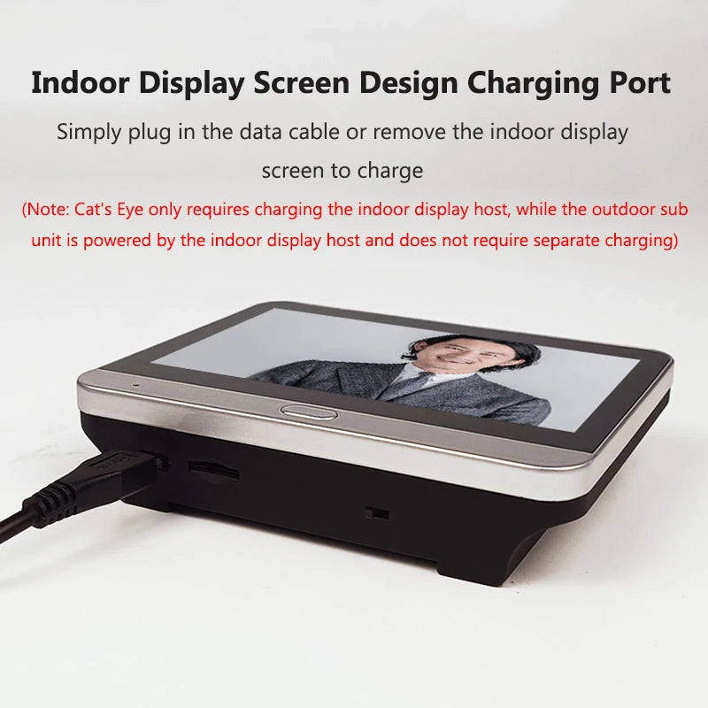 3MP Tuya Peephole Doorbell &ndash; 5000mAh Battery IR Vision