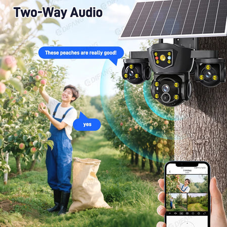 DIFANG V380 Pro Solar Camera &ndash; 4G SIM And Solar Power