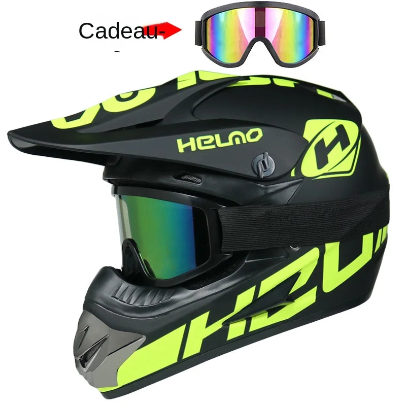 Unisex Off-Road Motorcycle Helmet for Kids - Lightweight Motocross Safety Gear
