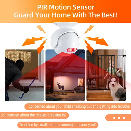 Awapow Home Anti-Theft Infrared Alarm, Anti Pet Wireless Infrared Detector, Remote Human Body Sensor