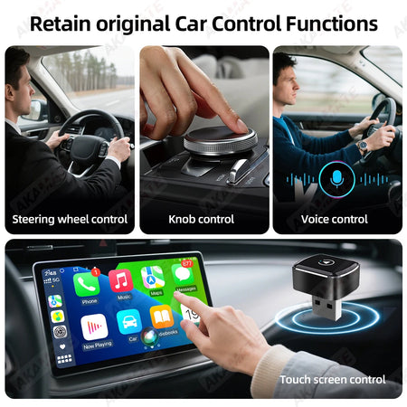 CarPlay Adapter Mini 2in1 Dongle &ndash; Wired To Wireless