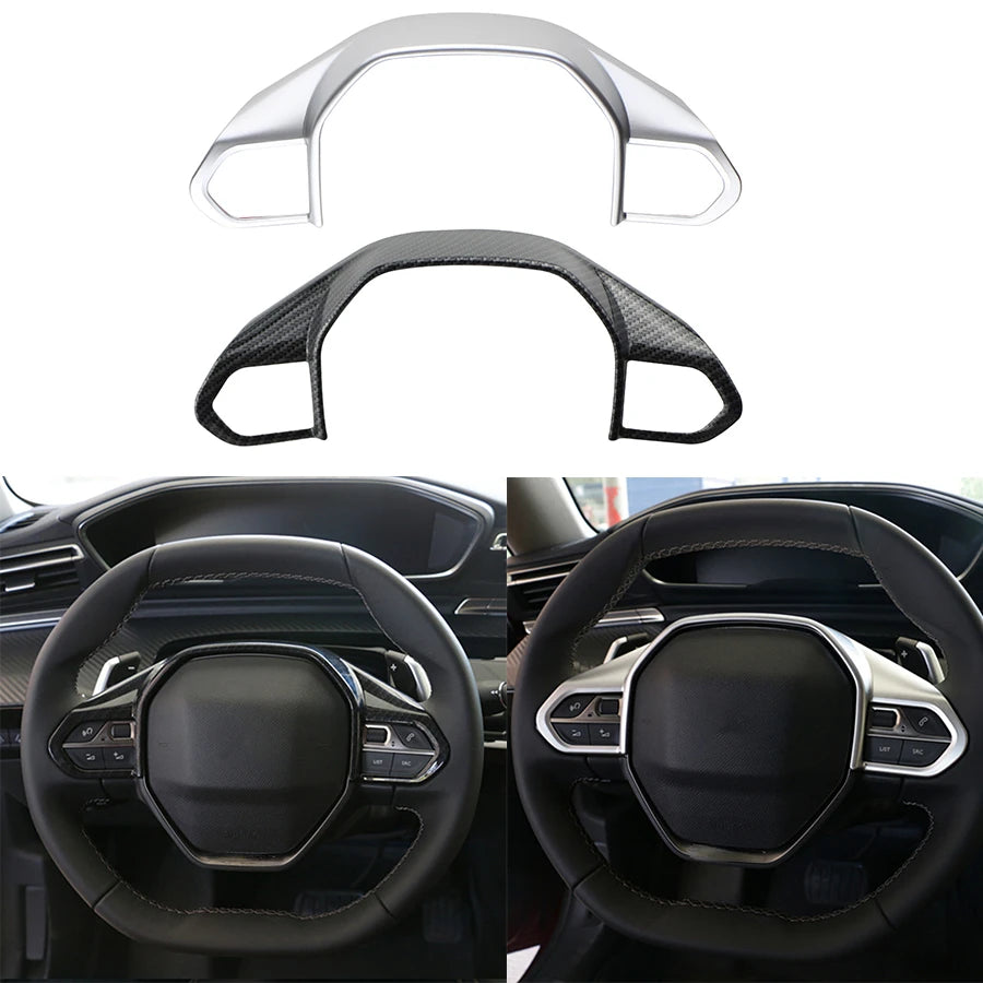 Vairo panelės dangtelis Peugeot 2008 2019-2022 ABS anglies pluošto blizgučių apdaila