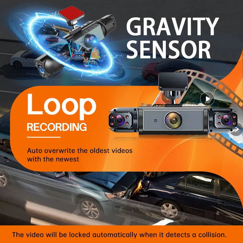 1080P HD Dash Cam with Night Vision