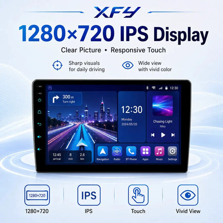 10 Inch Android Car Stereo With Carplay GPS For VW Golf Passat Polo Jetta Skoda by InterCyprus Trading Ltd