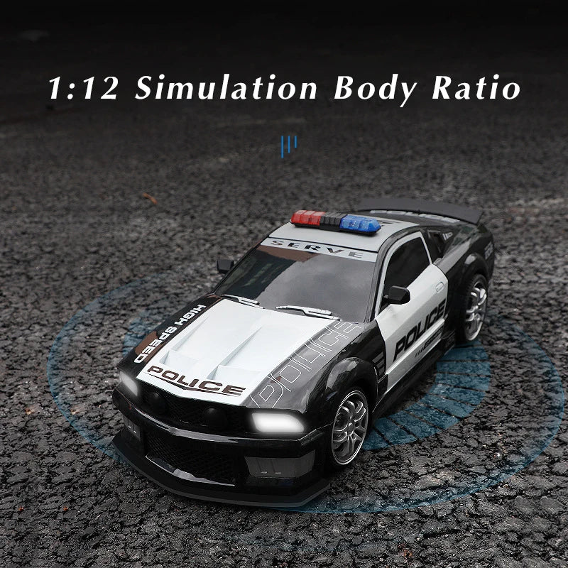 RC Police Car 1/12 Scale &ndash; High Speed Remote Control with Lights