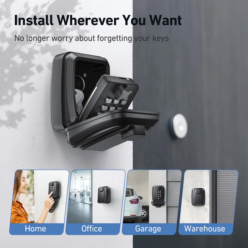 Vodoodporna 12-mestna ključavnica za montažo na steno