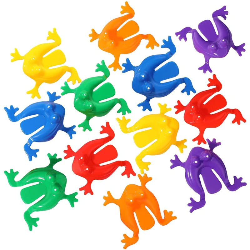 Jumping Frog Toys 50PCS Stress Relief Kids Birthday Party Gifts Random Color / 5PCS