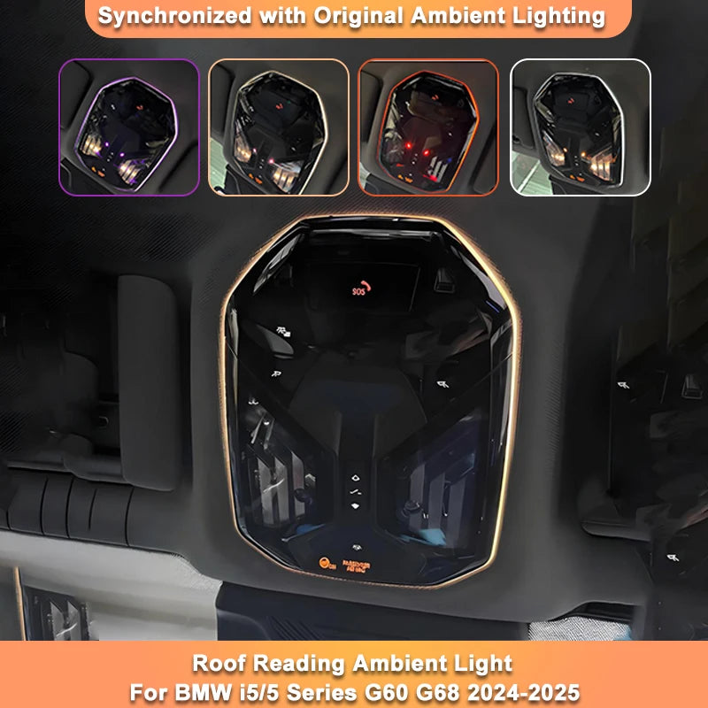BMW i5/5-serie G60 G68 LED-läsbelysning Ambient Light Bar med OEM Ambient Sync