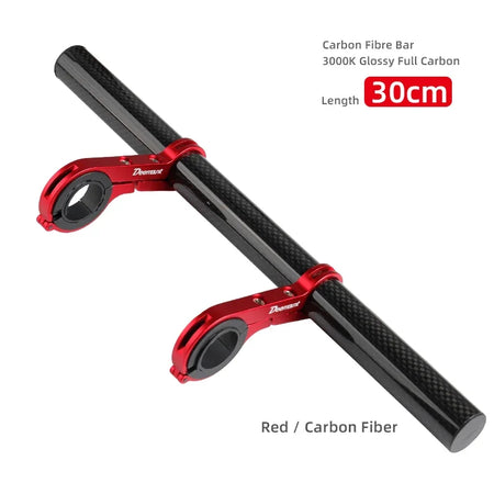 Deemount 20CM Bicycle Handlebar Extender &ndash; Durable Alloy Carbon Fiber Support Red and Fiber 30CM / CHINA